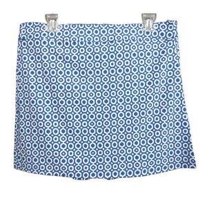 RipSkirt Hawaii Skirt Size L Blue White Dot 17 In Length 1 Wrap Womens New Tag